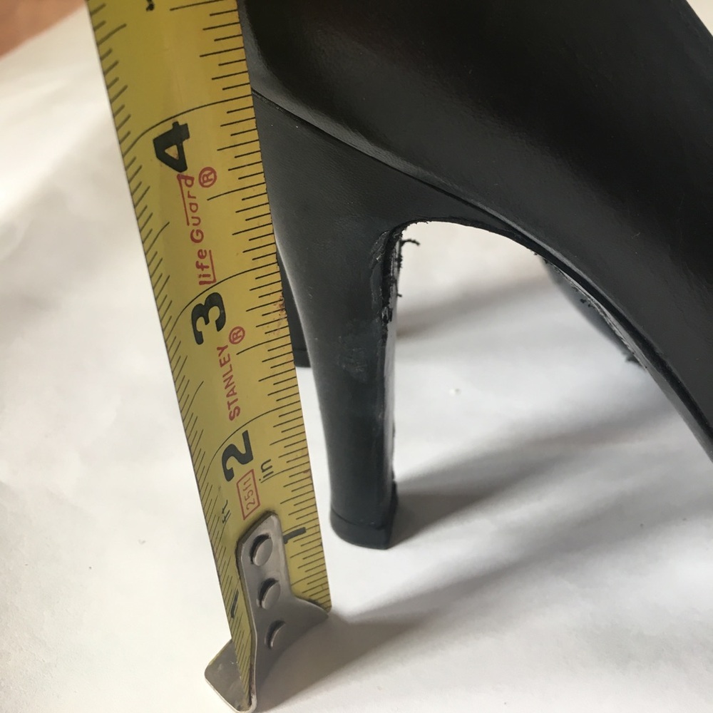 Chanel Black Peep Toe Heels - Picture 7 of 7